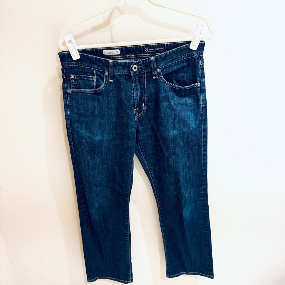 AG Adriano Goldschmied Protégé Jeans Straight Leg Dark Wash Denim Size 32